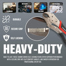 10" Heavy Duty Curved Jaw Locking Pliers – Self Grip with Comfort Handles (250mm)