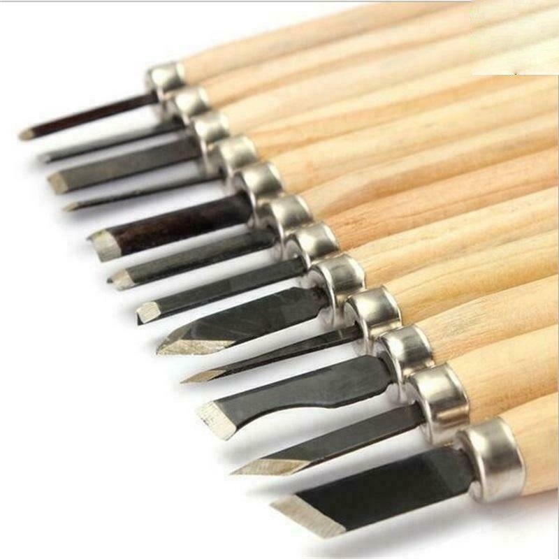 12 Wood Carving Knife & Chisel Set