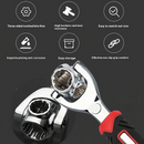 Amtech K1455 8-in-1 Multi Swivel Wrench, Covers 5/16”/8mm to 3/4”/19mm Sizes