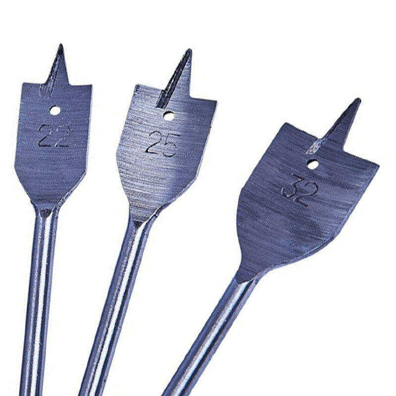 10pc Flat wood Drill Bit Set