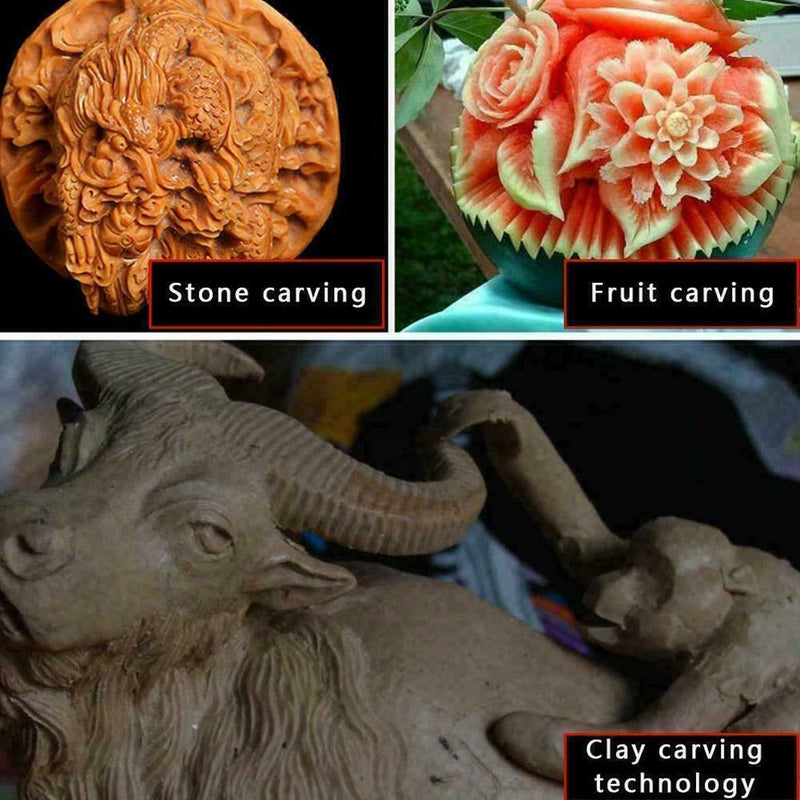 12 Wood Carving Knife & Chisel Set