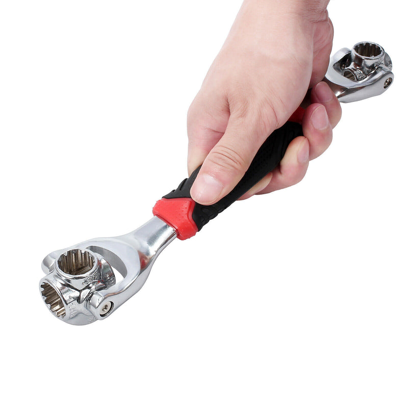 Amtech K1455 8-in-1 Multi Swivel Wrench, Covers 5/16”/8mm to 3/4”/19mm Sizes