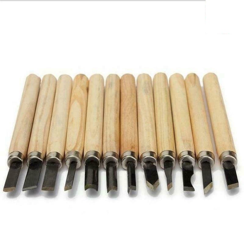 12 Wood Carving Knife & Chisel Set