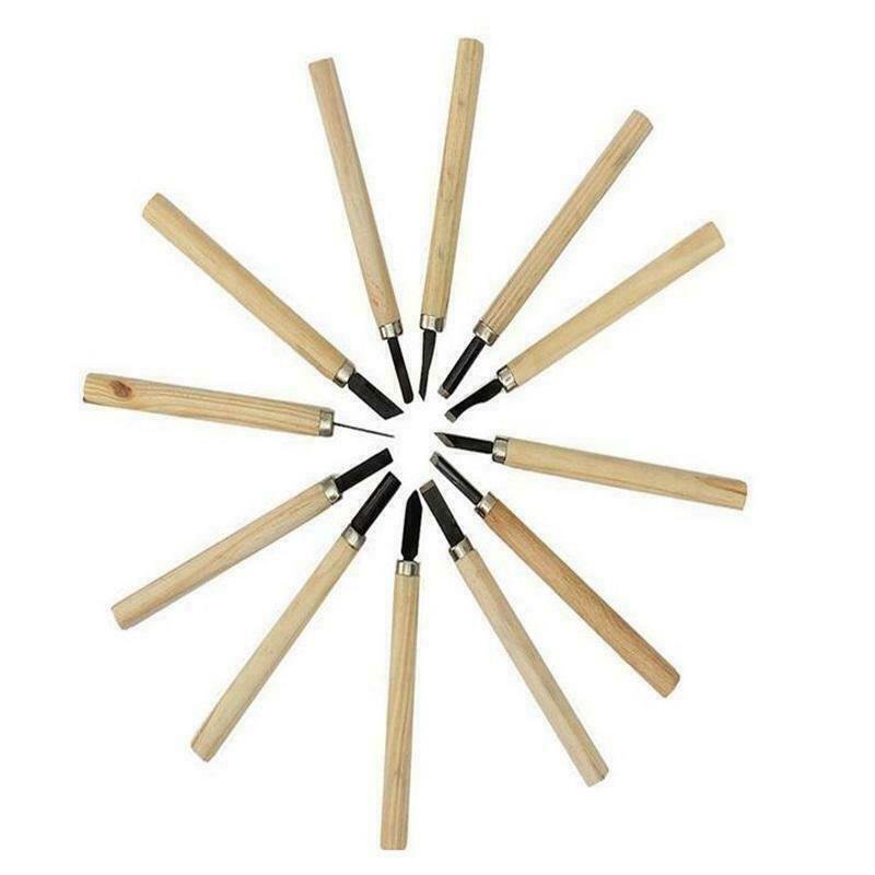 12 Wood Carving Knife & Chisel Set