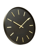 VITUS BLACK AND GOLD WALL CLOCK