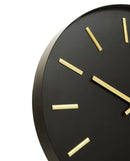 VITUS BLACK AND GOLD WALL CLOCK