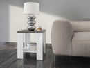 San Martino Ascot White And Grey High Gloss Lamp Table