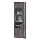 Armony Italian High Gloss 1 Door Display Cabinet with LED Light