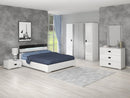 Armony Italian Elettra White Bed Frame