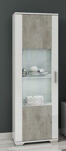 SAN MARTINO DYLAN 1DOOR GLASS CABINET WITH LED LIGHTS