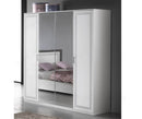 Armony Italian Safira White 4 Door Wardrobe