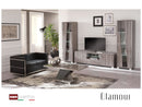 San Martino Glamour Grey Walnut TV Unit With LED Light